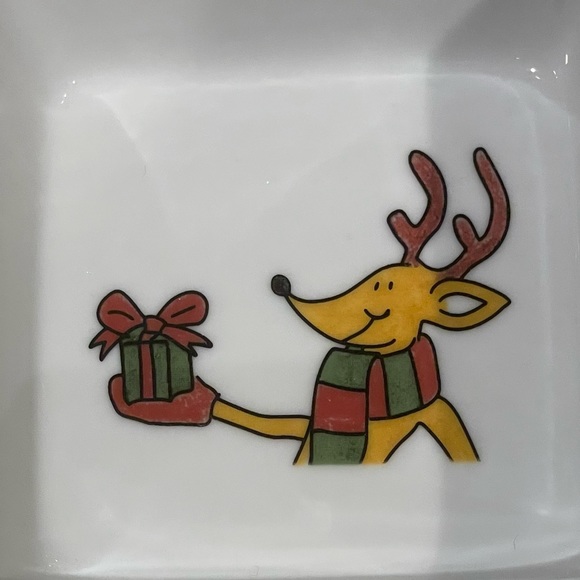 2 Reindeer Bowls Holiday Magic - Picture 2 of 3